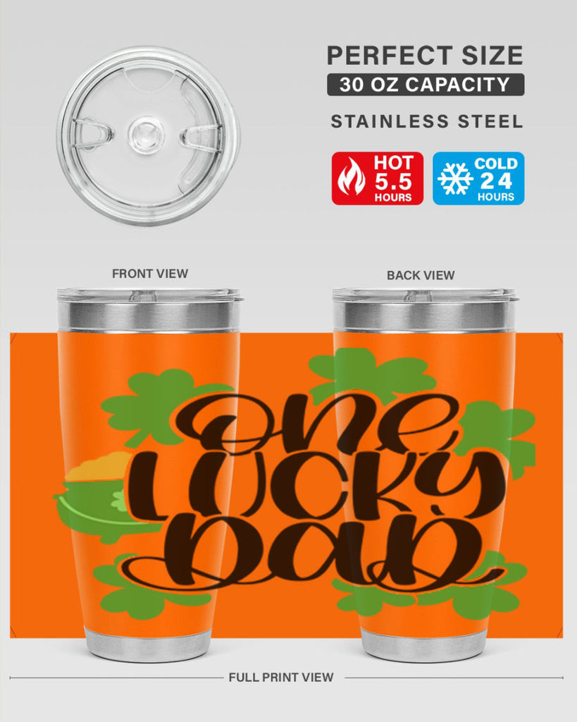 One Lucky Dad Style 43#- St Patricks Day- Tumbler