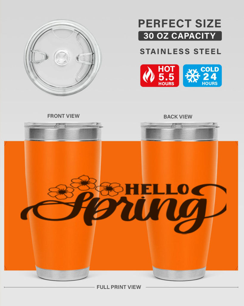 PNG_Hello Spring393#- spring- Tumbler