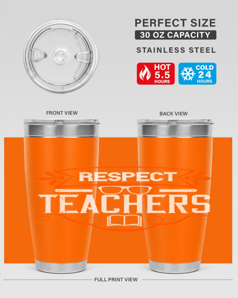 Respect Teachers Style 23#- teacher- tumbler