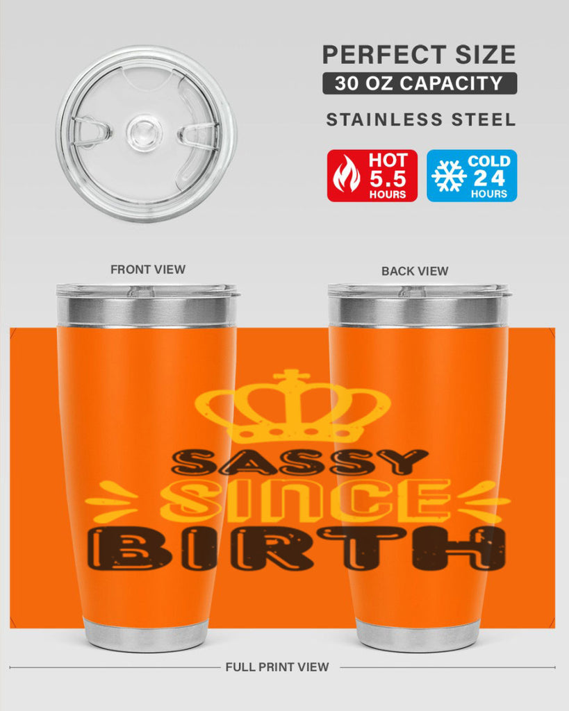 Saddy since birth Style 16#- baby shower- tumbler