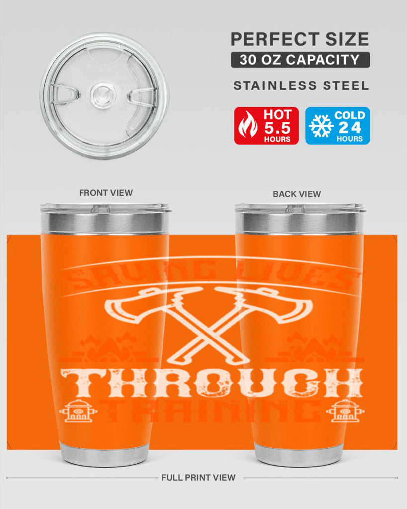 Saving lives through training Style 32#- fire fighter- tumbler