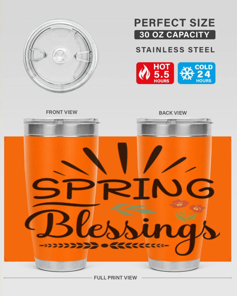 Spring Blessings  482#- spring- Tumbler