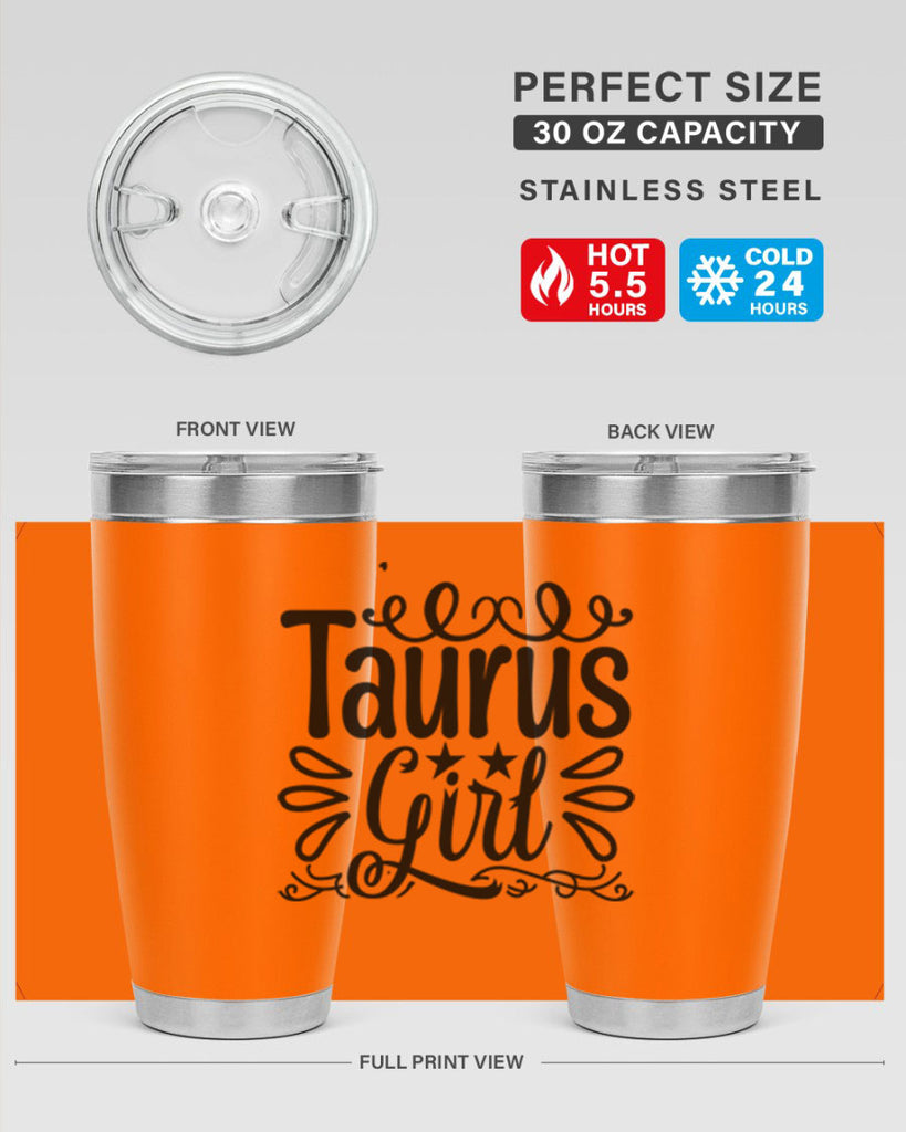 Taurus girl 497#- zodiac- Tumbler