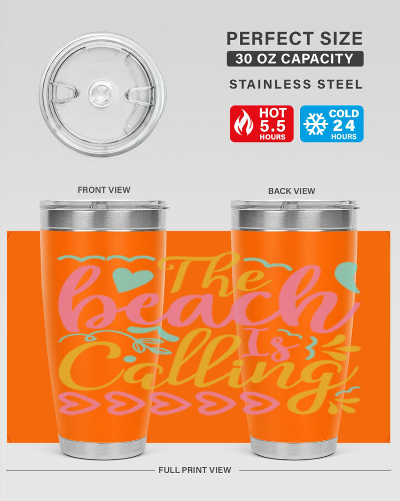 The beach is calling Style 1#- summer- Tumbler