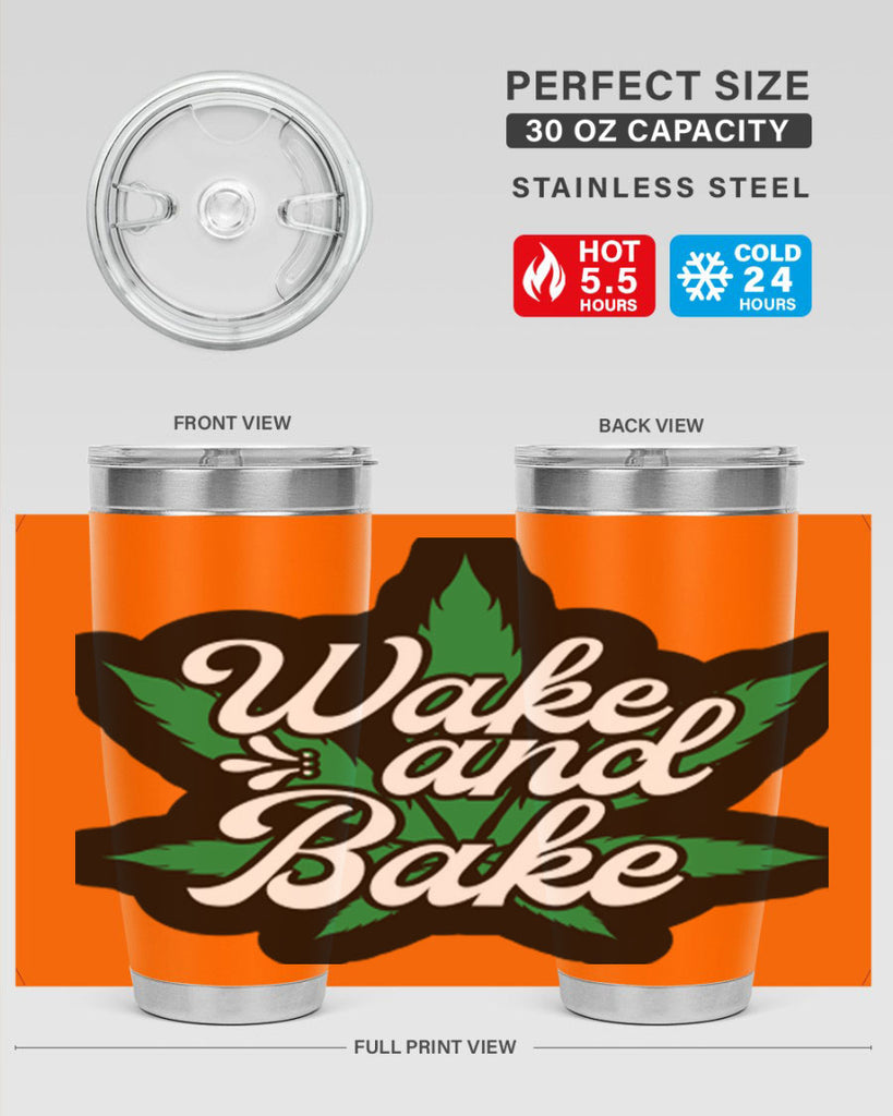 Wake and bake 273#- marijuana- Tumbler