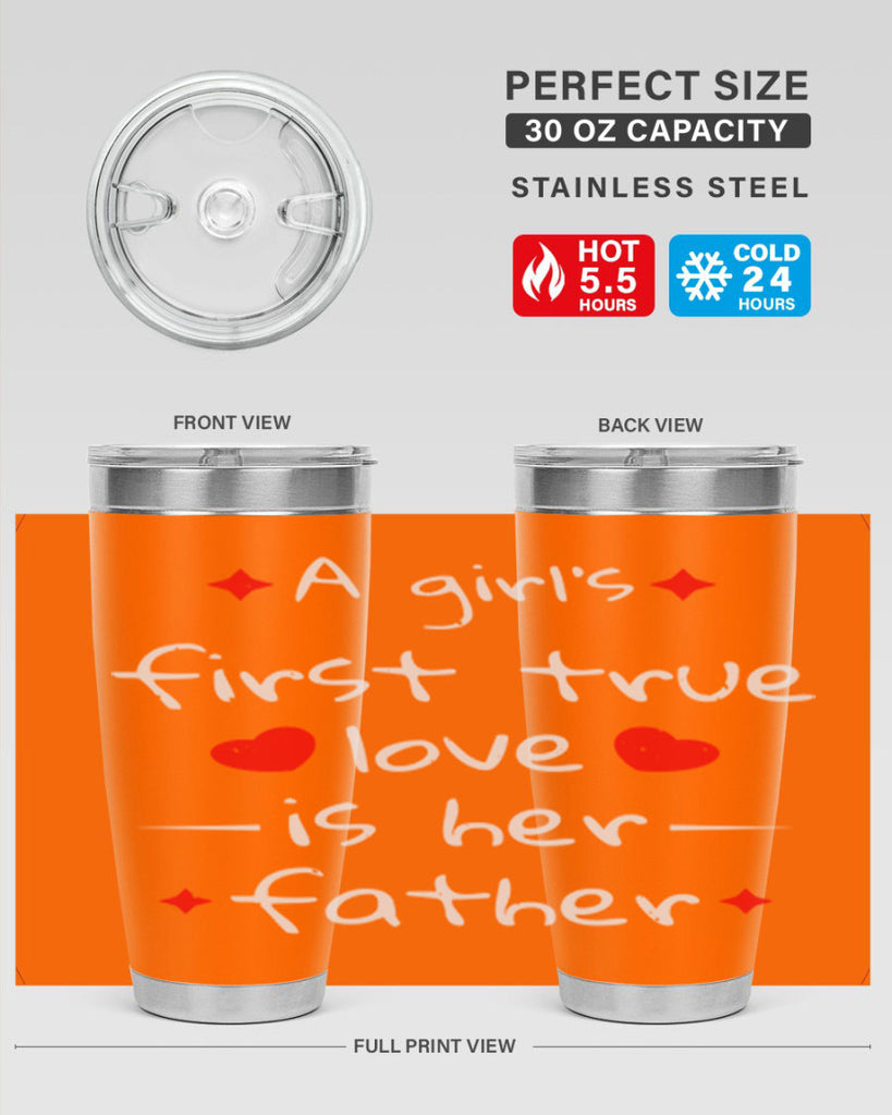 a girl’s first true 116#- fathers day- Tumbler