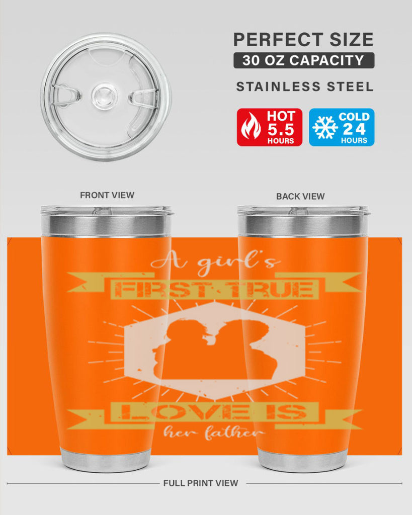 a girl’s first true love 119#- fathers day- Tumbler