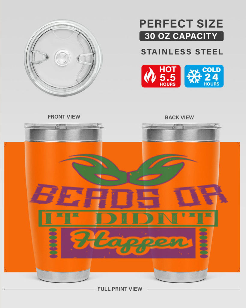 beads or it didnt happen 27#- mardi gras- Tumbler