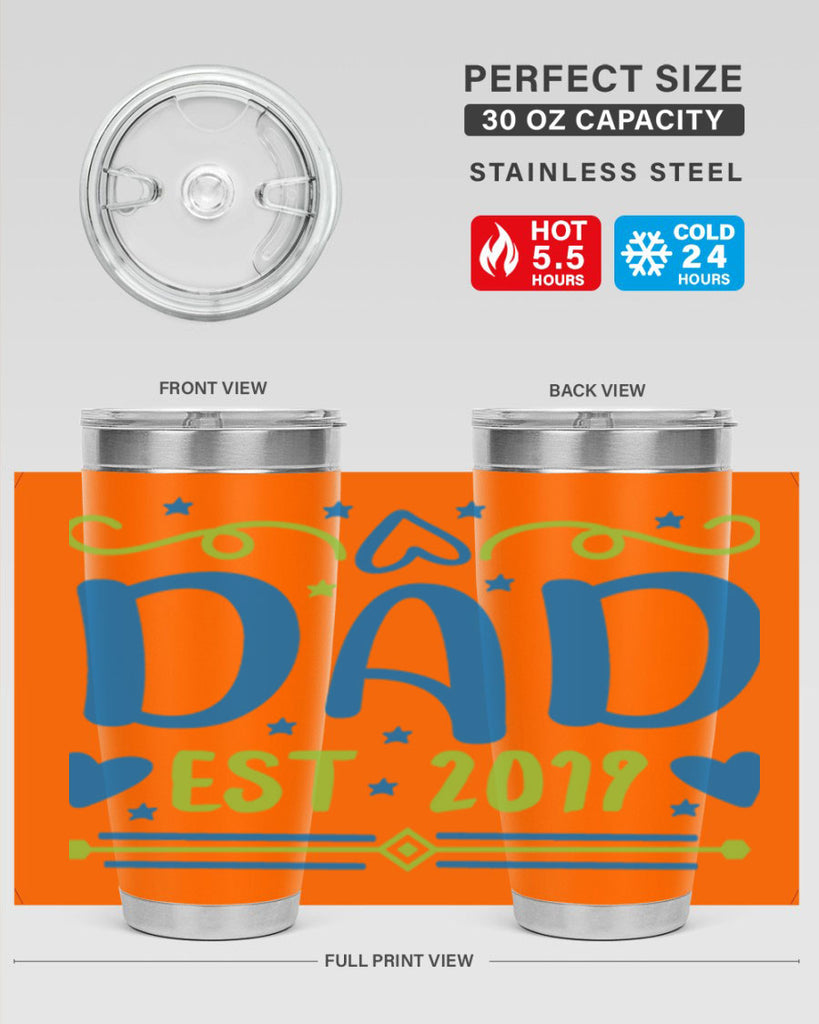 dad est 99#- fathers day- Tumbler