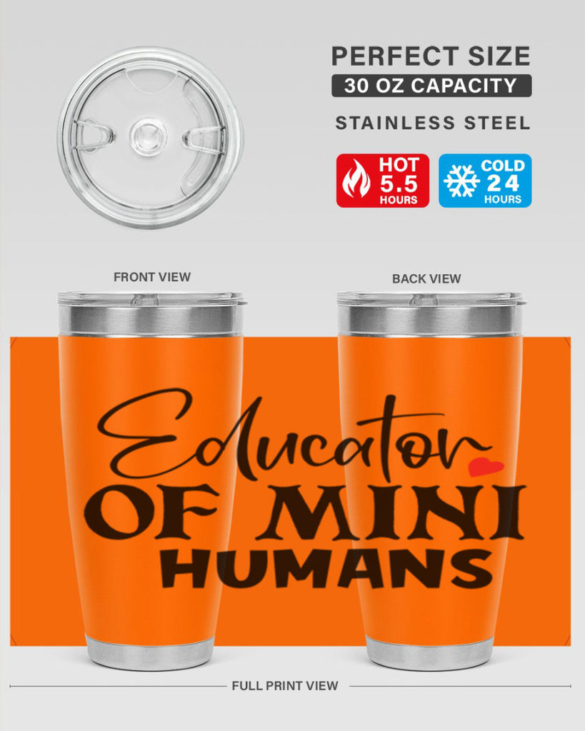 educator of mini humans Style 180#- teacher- tumbler