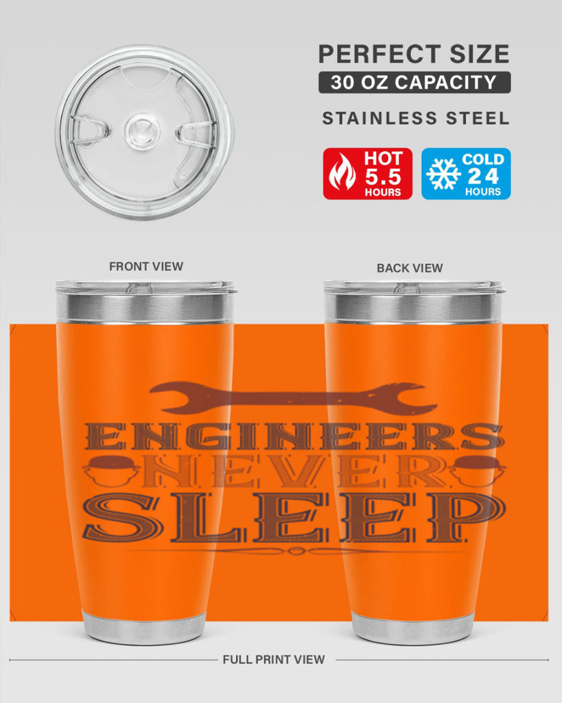 engineers never sleep Style 57#- engineer- tumbler