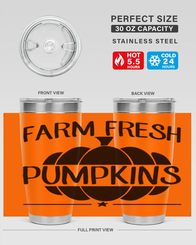 farm fresh pumpkins 173#- fall- Tumbler
