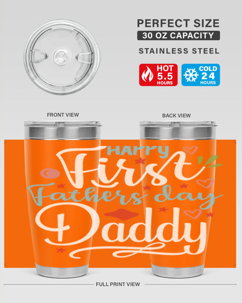 happy first fathers day daddy 89#- fathers day- Tumbler