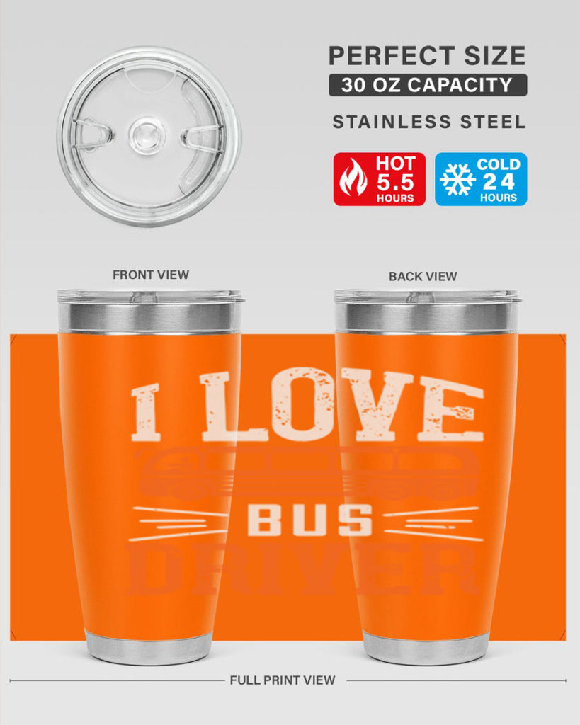 i love bus driver Style 30#- bus driver- tumbler