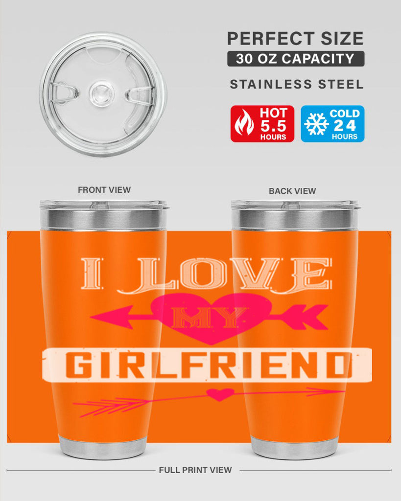 i love my girlfriend 54#- valentines day- Tumbler