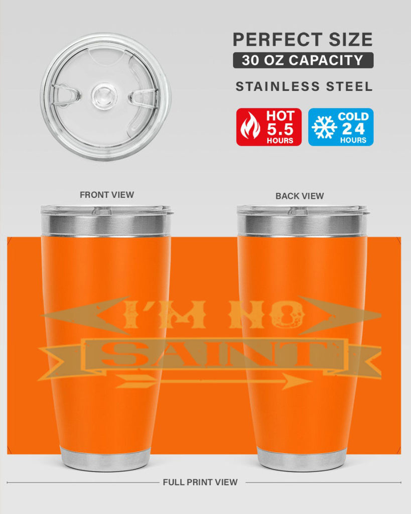 i’m no saint 59#- mardi gras- Tumbler