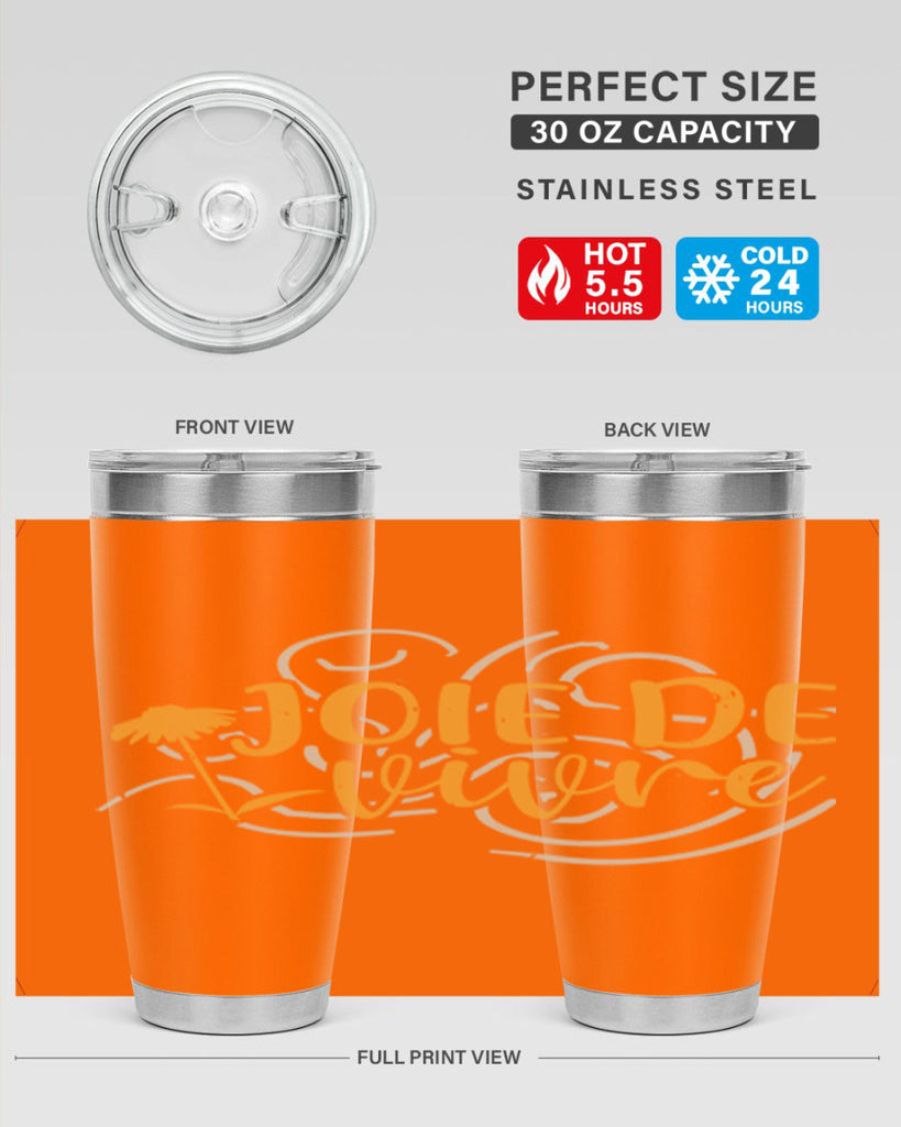 joie de vivre 57#- mardi gras- Tumbler