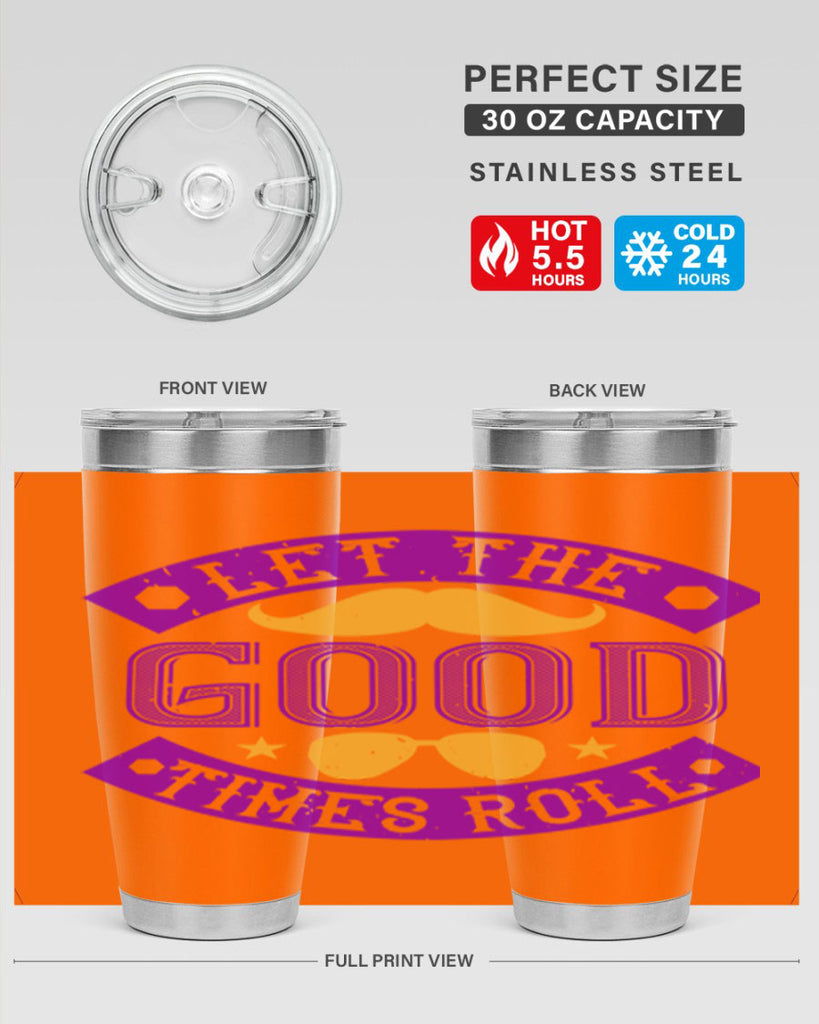 let the good times roll 52#- mardi gras- Tumbler