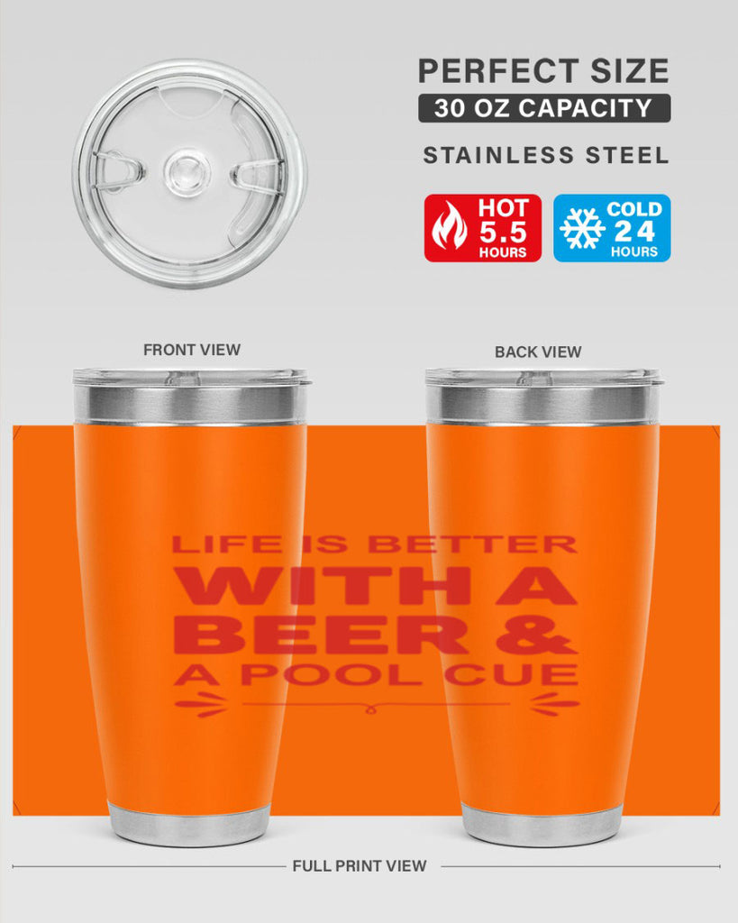 life is better 64#- beer- Tumbler