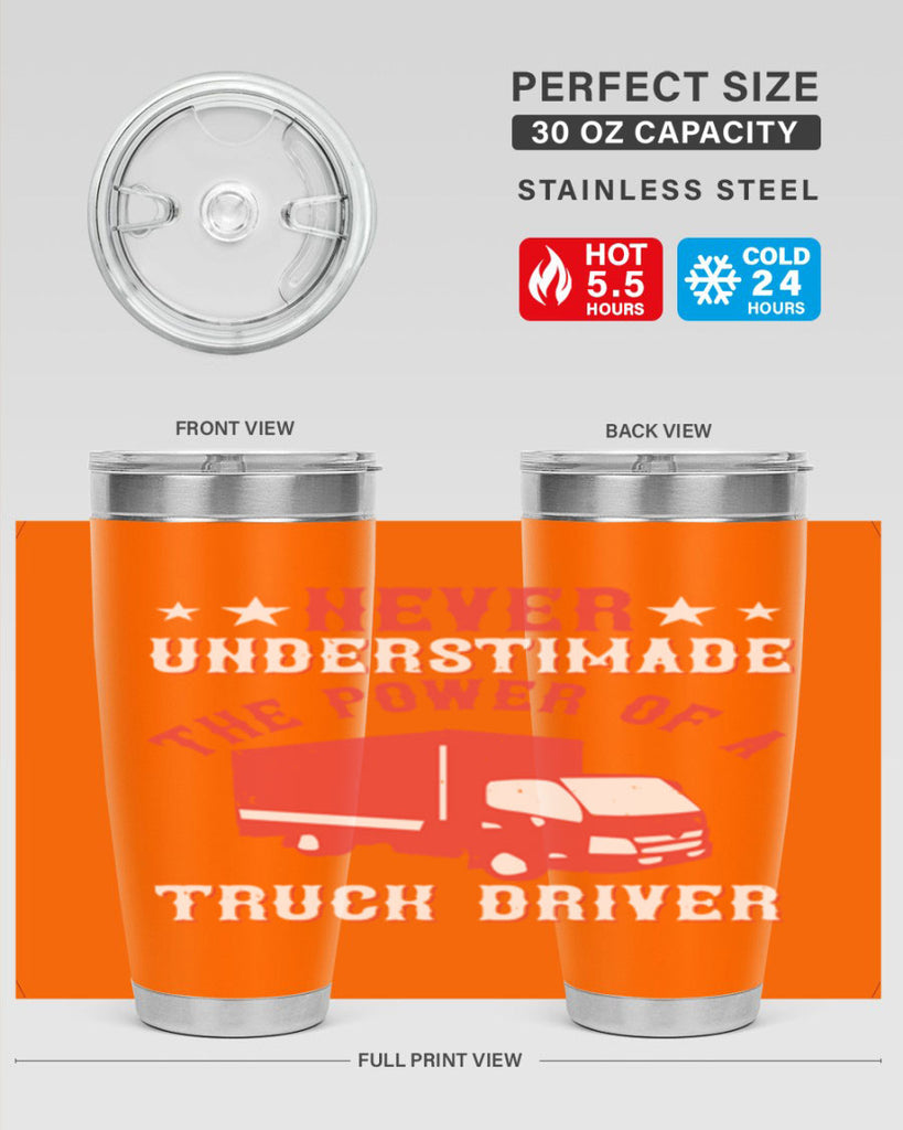 never understimade the power of a truck driver Style 27#- truck driver- tumbler