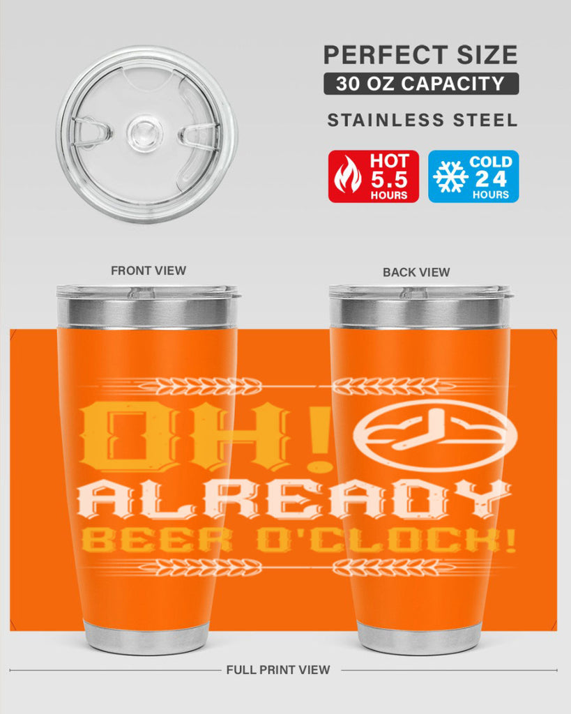 oh already beer oclock 54#- beer- Tumbler