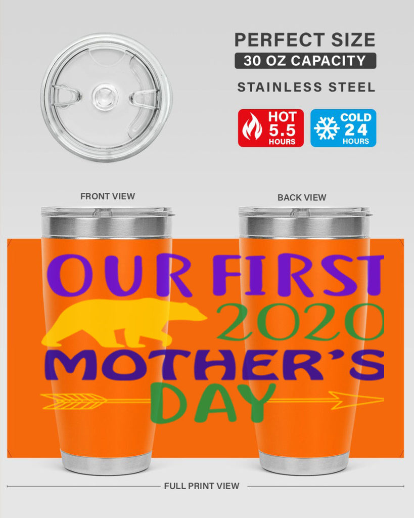 our first mothers day 4#- mardi gras- Tumbler