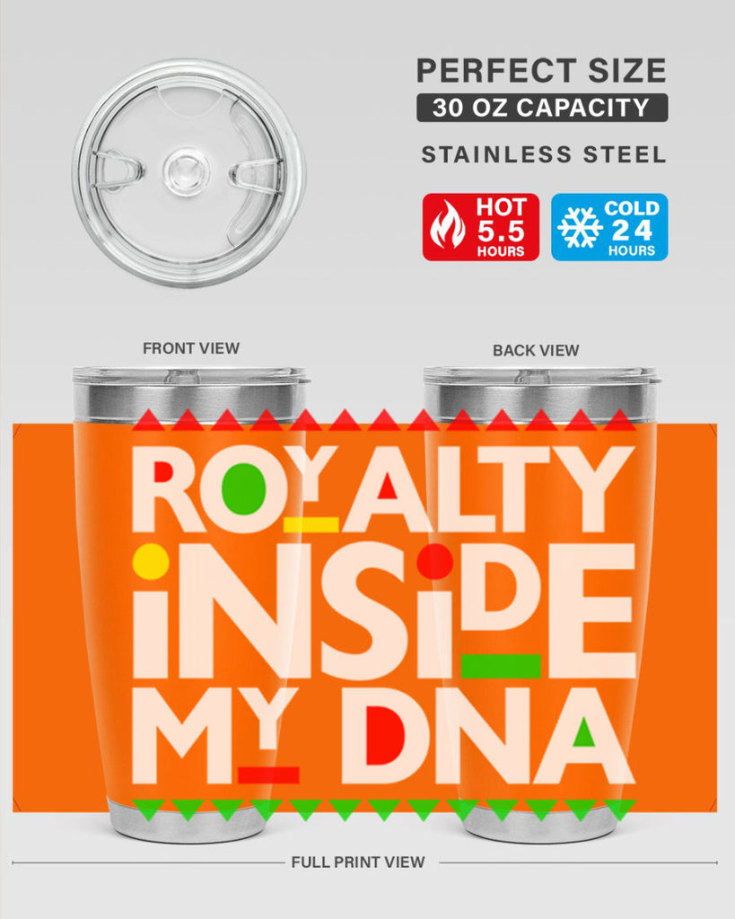 royalty inside my dna 42#- black words phrases- Cotton Tank