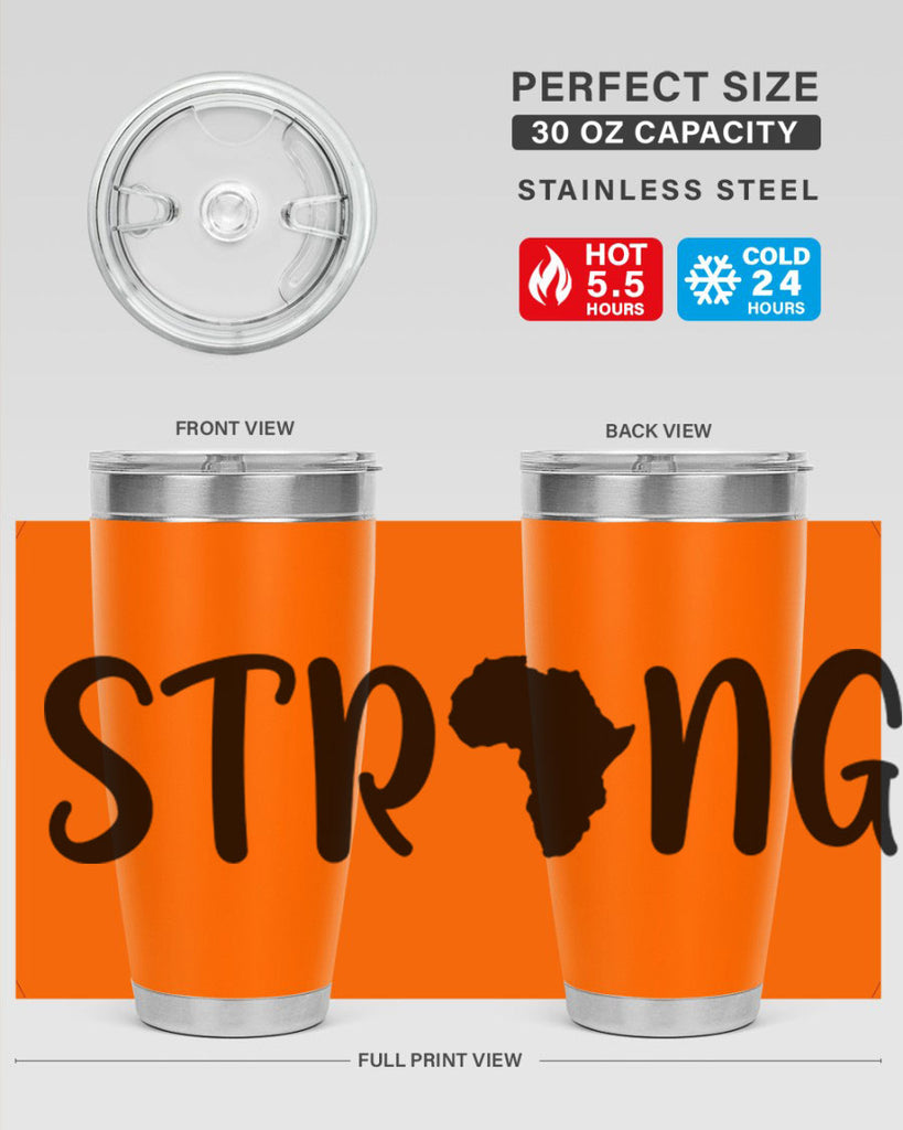 strong africa svg 24#- black words phrases- Cotton Tank