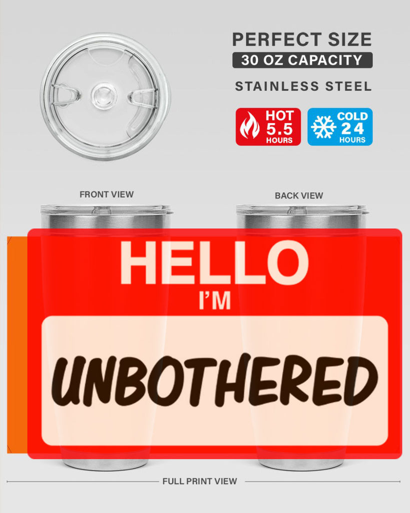 unbothered 14#- black words phrases- Cotton Tank