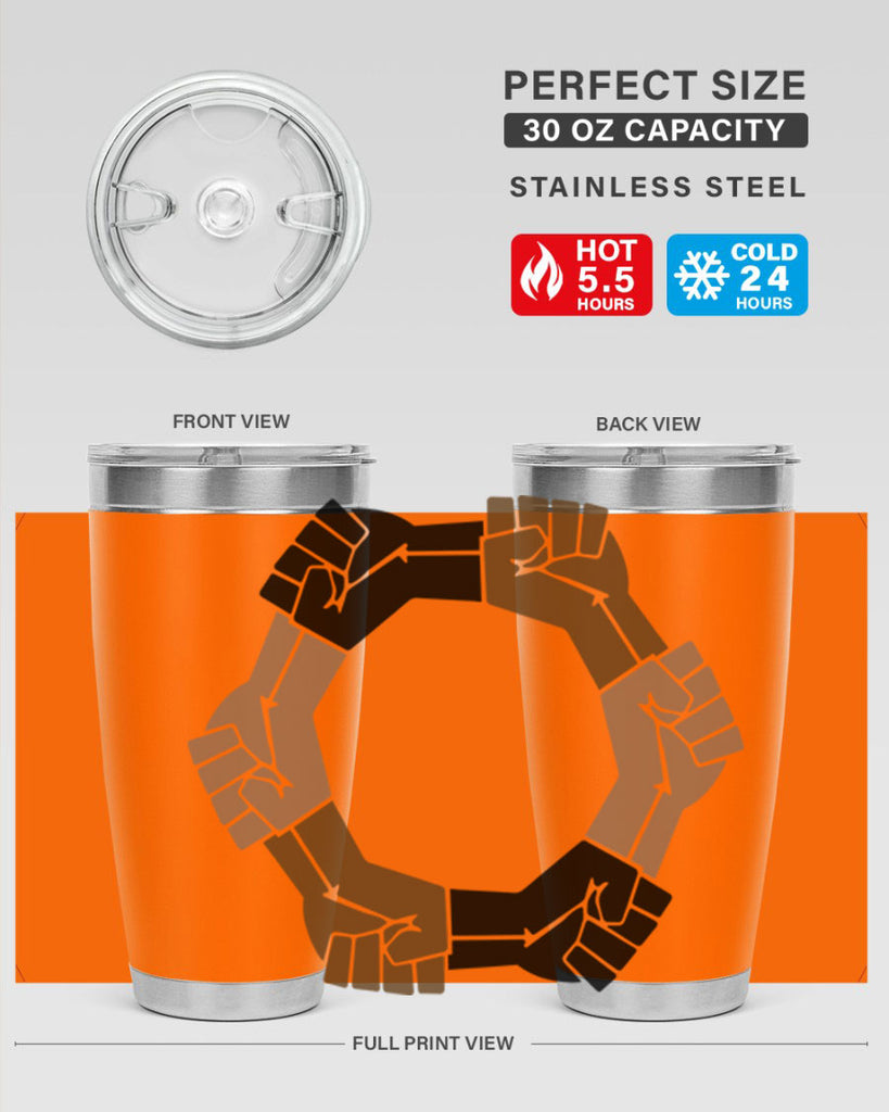 united black power fists 13#- black words phrases- Cotton Tank