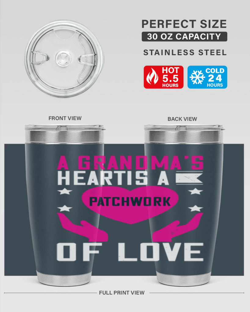 A grandma’s heart is a patchwork of love 86#- grandma - nana- Tumbler