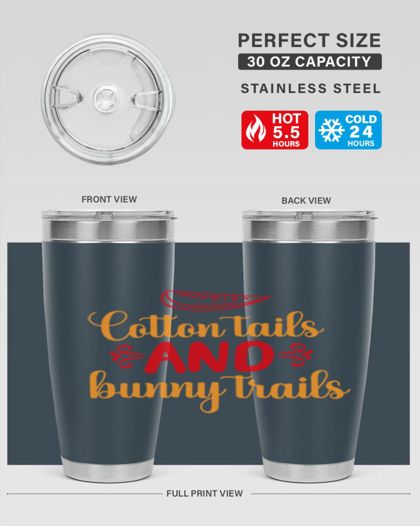 Cotton tails and bunny trails 111#- spring- Tumbler