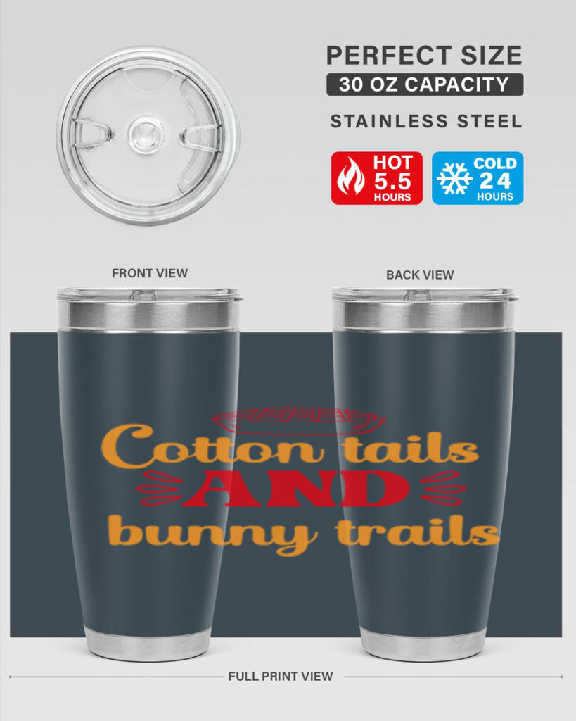 Cotton tails and bunny trails 112#- spring- Tumbler