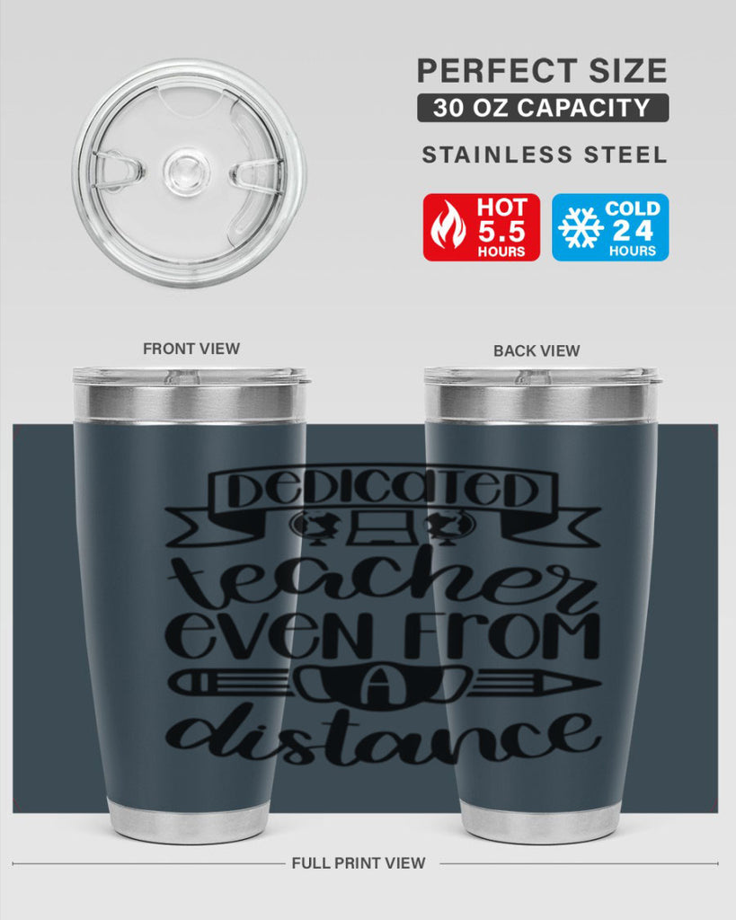 Dedicated Teacher Even Style 80#- teacher- tumbler