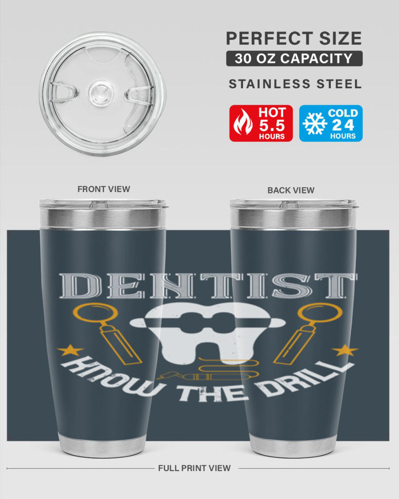 Dentist know the drill Style 46#- dentist- tumbler