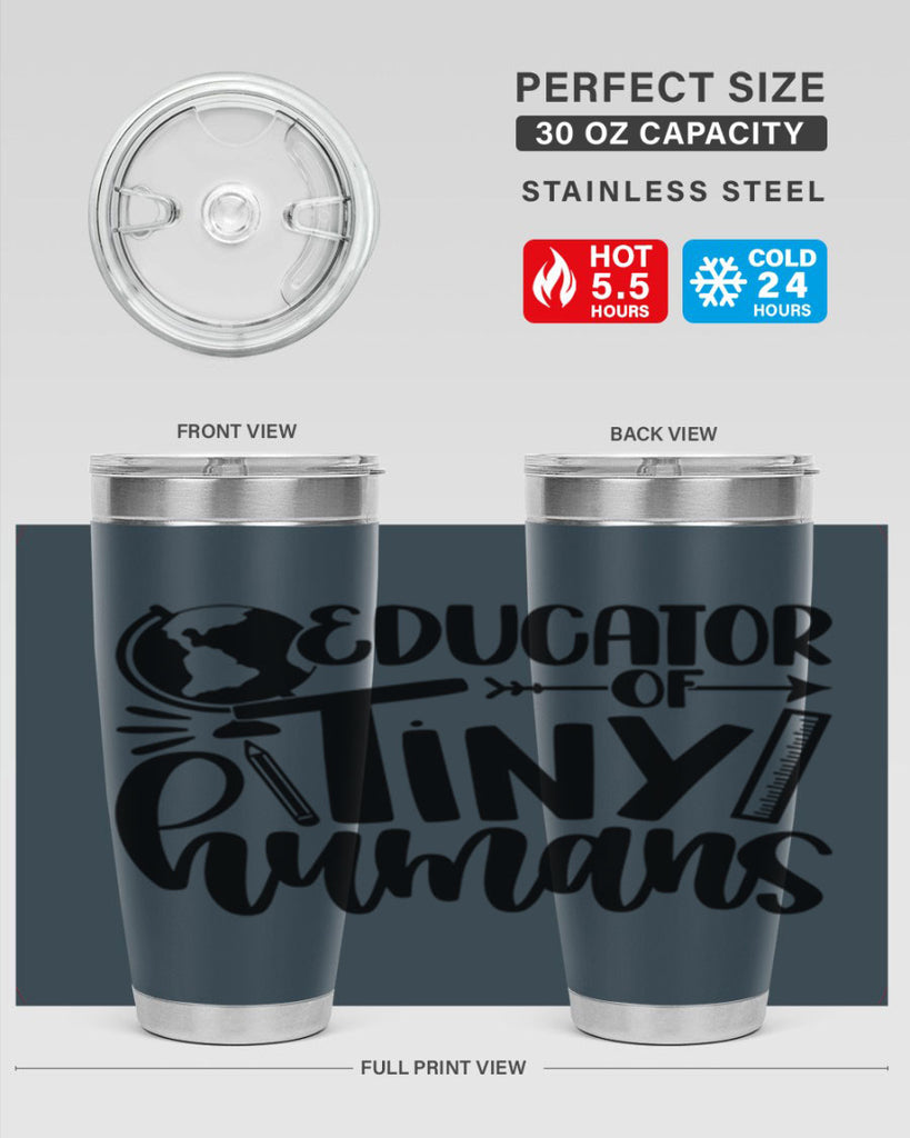 Educator Of Tiny Humans Style 75#- teacher- tumbler