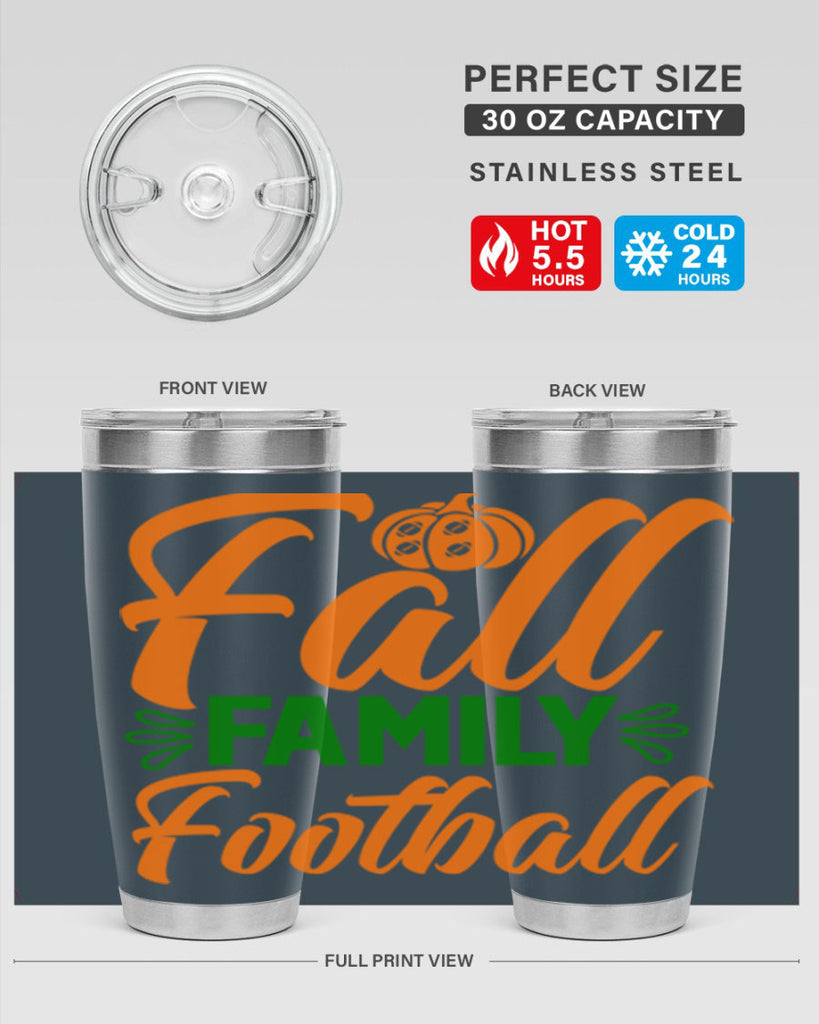 Fall Family Football 98#- fall- Tumbler