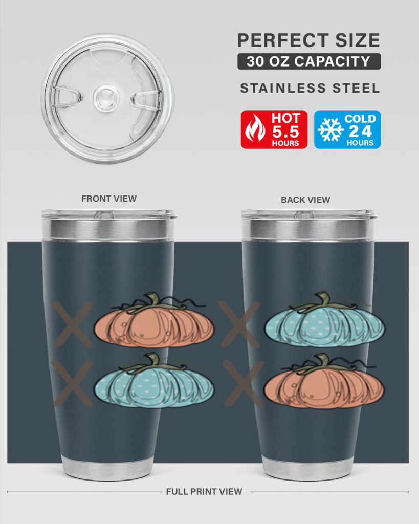 Fall Pumpkin XOXO 129#- fall- Tumbler