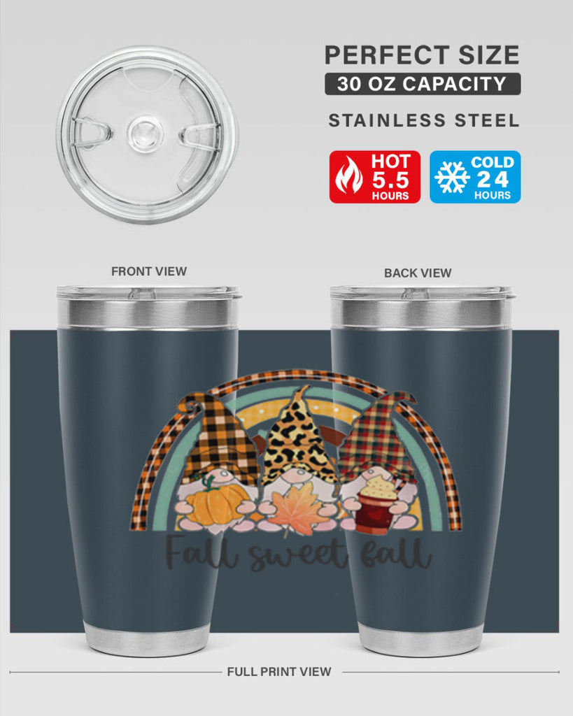FallSweetFallGnomeRainbow 162#- fall- Tumbler