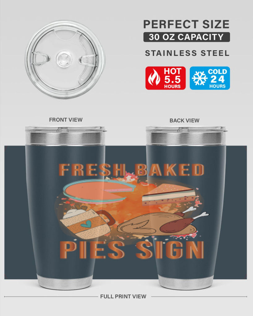 Fresh Baked Pies Sign 187#- fall- Tumbler