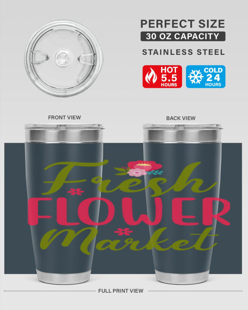 Fresh Flower Market 144#- spring- Tumbler
