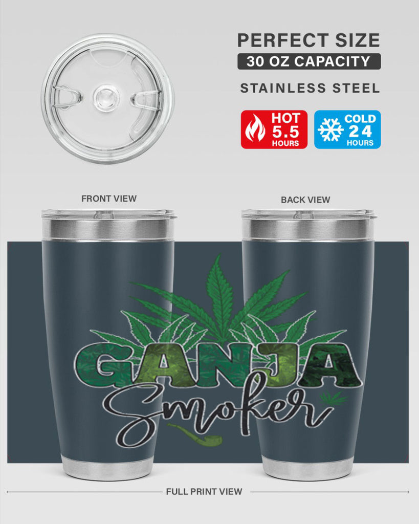 Ganja Smoker Sublimation 89#- marijuana- Tumbler
