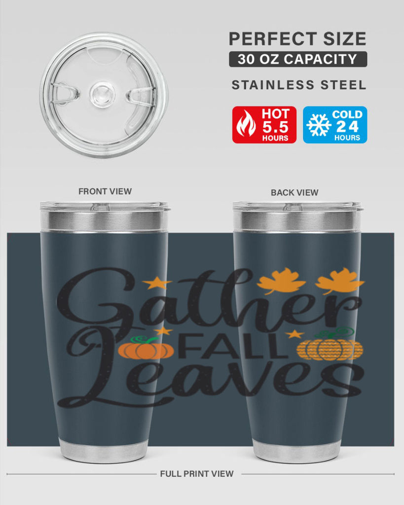 Gatherfallleaves 189#- fall- Tumbler