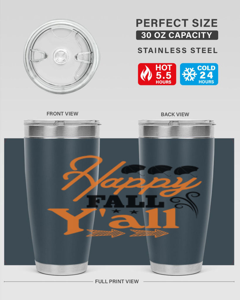 Happy Fall Yall 234#- fall- Tumbler