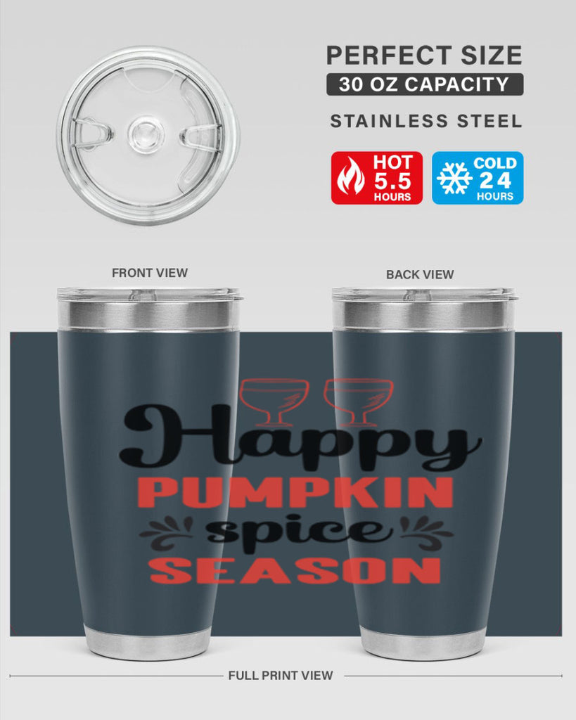 Happy pumpkin spice season 244#- fall- Tumbler