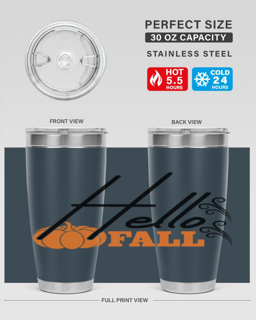 Hello Fall 281#- fall- Tumbler