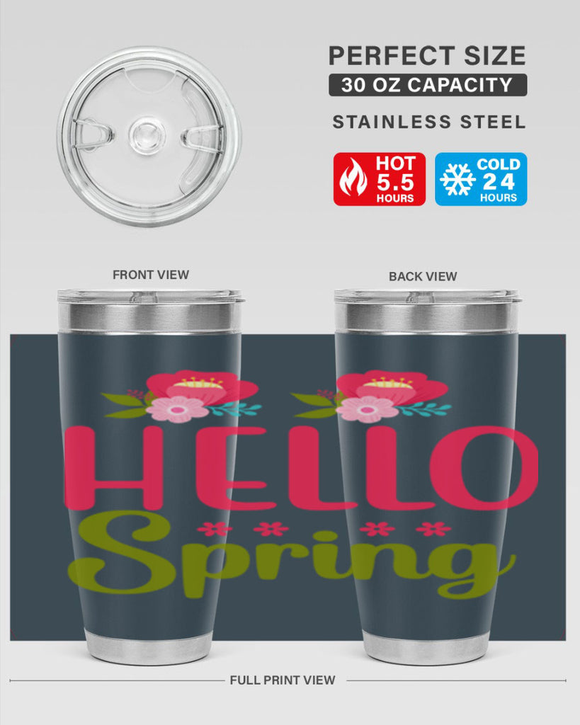 Hello Spring 186#- spring- Tumbler
