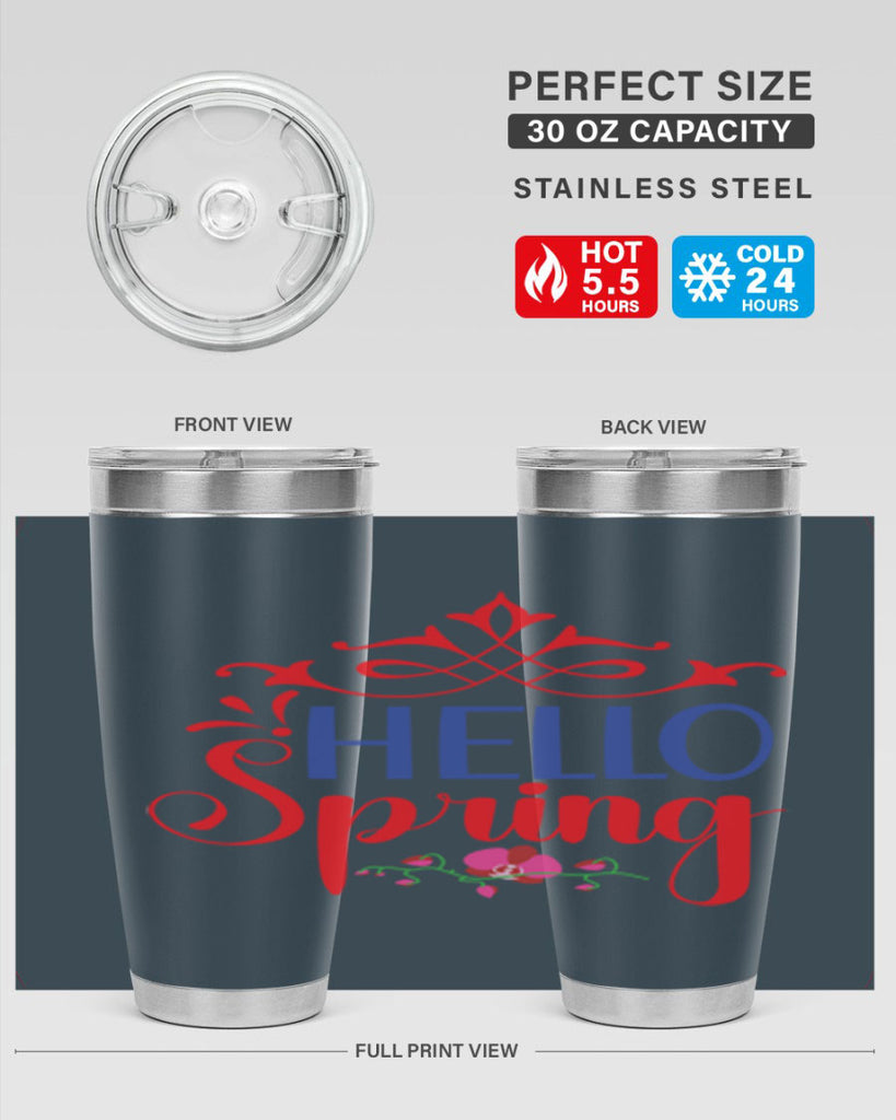 Hello Spring 211#- spring- Tumbler