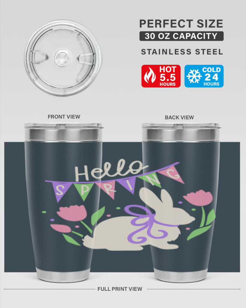 Hello spring bunny193#- spring- Tumbler