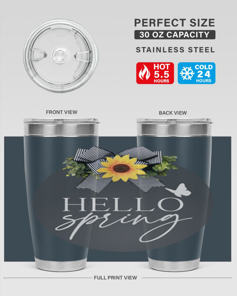 Hello spring butterfly Mockup194#- spring- Tumbler